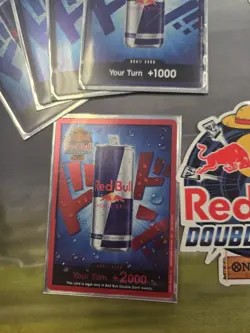 Red Bull X One Piece Card Game Double Don!! Monkey D Luffy Promo + Foil Don Set - Image 3