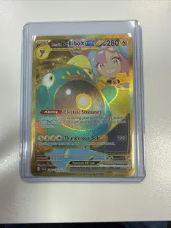 Pokemon TCG Iono's Bellibolt EX Journey Together Ultra Rare Holo Card 188/159 - Image 1