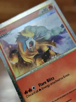 Entei HGSS20 Promo HeartGold SoulSilver Pokemon Card Holo Foil Rare LP - Image 3