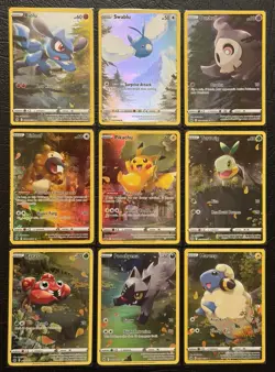 Pokemon TCG Crown Zenith Galarian Gallery Card Lot GG26 - GG34 NM/M Pikachu - Image 1
