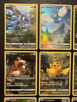 Pokemon TCG Crown Zenith Galarian Gallery Card Lot GG26 - GG34 NM/M Pikachu - Image 2