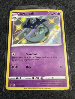Drakloak SWSH Shining Fates SV061/SV122 Shiny Holo Rare Card NM Pokemon TCG - Image 1