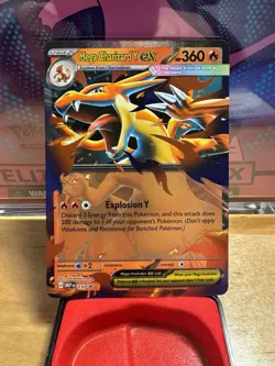Mega Charizard Y EX 030 Black Star Promo Mega Evolutions Pokemon Card NM - Image 1