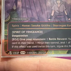 Naruto Susano'o (Sasuke) Spirit Card 1537 Sasuke Uchiha 2007 CCG English - Image 3
