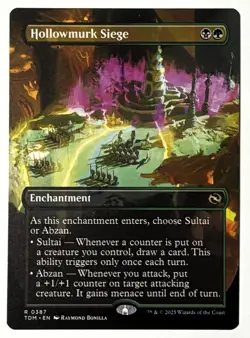 MTG Tarkir: Dragonstorm (TDM 387) Hollowmurk Siege - Rare - NM Pack Fresh - Image 1