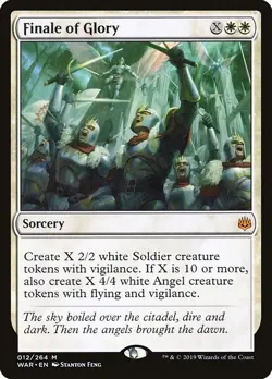 Finale of Glory 1x FOIL WAR MTG War of the Spark Mythic MINT white - Image 1