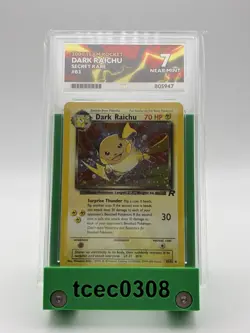 Dark Raichu - 83/82 Secret Rare Holo - Team Rocket - Ace Graded 7 - 2000 Pokemon - Image 1