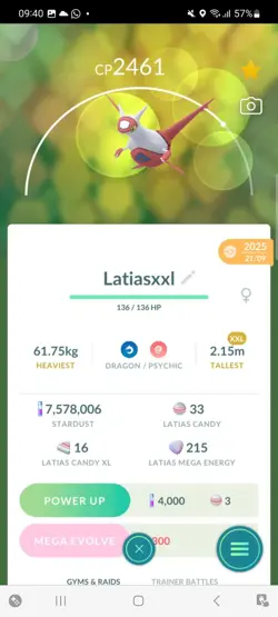 Pokemon Go Legendary Latias ( XXL) ( Normal ) - Image 1