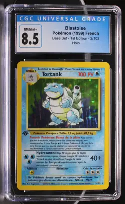 Pokemon ~ Base Set ~ Blastoise (Tortank) ~ 1st Edition ~ CGC 8.5 ~ NM/Mint+ - Image 1
