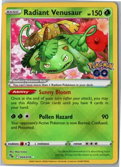 Pokemon GO #004/078 Radiant Venusaur - Image 1