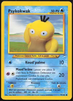 Carte Pokemon Psykokwak 79/105 Neo Destiny Francais - Image 1