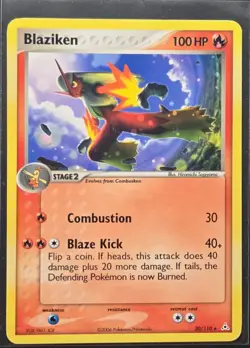 Blaziken 20/110 EX Holon Phantoms Rare Pokemon 2006 - Image 1