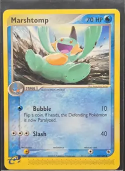 Marshtomp 40/109 EX Ruby & Shap[phire Uncommon Pokemon 2003 - Image 1