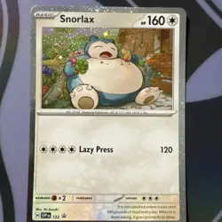 Pokemon TCG Snorlax SVP 122 Black Star Promo #2 - Image 1