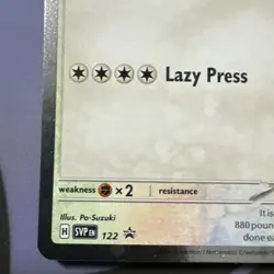 Pokemon TCG Snorlax SVP 122 Black Star Promo #2 - Image 5