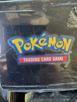 Pokemon Stacking Tin 2025 with Booster Packs, Sticker Sheets, Ogerpon, Entei - Image 1