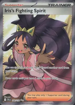 Pokemon TCG - Iris's Fighting Spirit 180/159 Ultra Rare Journey Together - 835 - Image 1