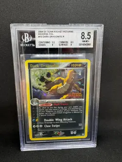 Pokemon BGS 8.5 Dark Dragonite #15 Reverse Foil Ex Team Rocket Returns English - Image 1