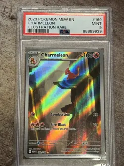 2023 Pokemon 151 #169 Charmeleon Illustration Rare MINT PSA 9 - Image 1