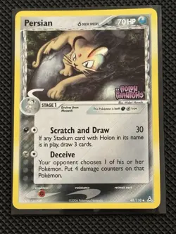 Persian (Delta Species) Pokemon TCG Holon Phantoms 48/110 Reverse Holo - Image 1