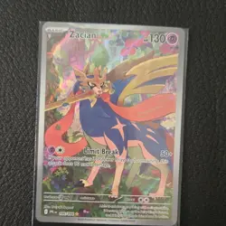 Pokemon TCG Zacian 100/094 Phantasmal Flames Illustration Rare Holo 130HP EN - Image 1