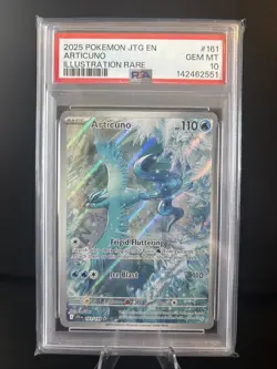 PSA 10 💎 GEM MINT Pokemon Journey Together Articuno Illustration Rare #161/159 - Image 1