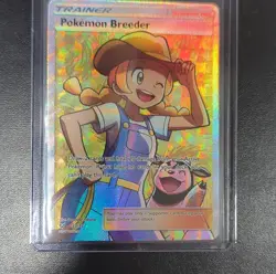 Pokemon Breeder Full Art 73/73 Shining Legends Ultra Rare Holo - Image 1
