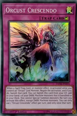 DANE-EN074 ORCUST CRESCENDO SUPER RARE 1ST EDITION YuGiOh CARD - Image 1