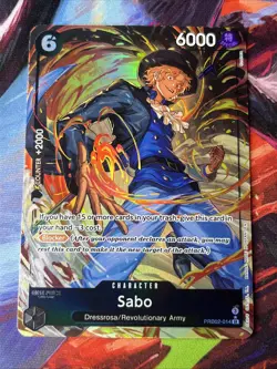 Sabo - (Alternate Art) PRB02-014 One Piece Premium Booster - SR Near Mint - Image 1