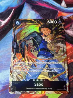 Sabo - (Alternate Art) PRB02-014 One Piece Premium Booster - SR Near Mint - Image 2