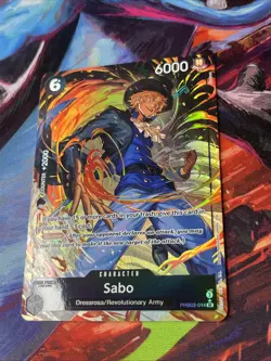 Sabo - (Alternate Art) PRB02-014 One Piece Premium Booster - SR Near Mint - Image 3
