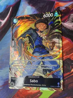 Sabo - (Alternate Art) PRB02-014 One Piece Premium Booster - SR Near Mint - Image 4
