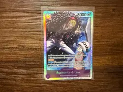 Rosinante & Law EB04-038 SR - THE AZURE SEA'S SEVEN ENGLISH OP14 - One Piece TCG - Image 1
