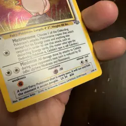 Pokemon TCG Clefable Holo Rare Card 1/64 Jungle Set 1999 1st Edition - Image 4