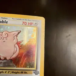 Pokemon TCG Clefable Holo Rare Card 1/64 Jungle Set 1999 1st Edition - Image 5