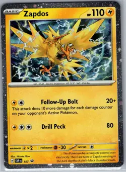 Zapdos - 157 Holo SV: Scarlet & Violet Promo Cards - Pokemon Card - NM - Image 1
