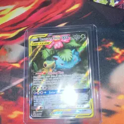 Venusaur & Snivy GX SM229: Tag Team GX Holo 270 HP Pokemon TCG Card - Image 1