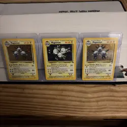 Magneton lot Pokemon TCG Unlimited Holo Rare Card 11/62 Fossil Set LP/MP WOTC - Image 1