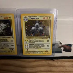 Magneton lot Pokemon TCG Unlimited Holo Rare Card 11/62 Fossil Set LP/MP WOTC - Image 4