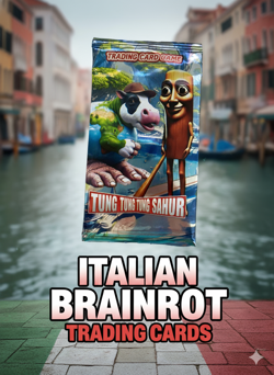 US SELLER Italian BRAIN ROT BRAINROT TCG (48 PACKS, 384 Cards)+ BONUS TCG card - Image 4