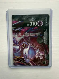Pokemon Mewtwo V-Union Promo SWSH Promo SWSH160 Psychic Card 2021 English - Image 1