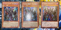 Yu-Gi-Oh! TCG/OCG Destiny Hero - Plasma 3 Card Secret Rare Set (CT04/PAC1) - Image 1