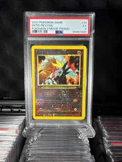 Swirl On Card 2000 POKEMON GAME MOVIE ANCIENT MEW POKEMON 2000 MOVIE PSA 5 - Image 1