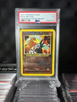 Swirl On Card 2000 POKEMON GAME MOVIE ANCIENT MEW POKEMON 2000 MOVIE PSA 5 - Image 4