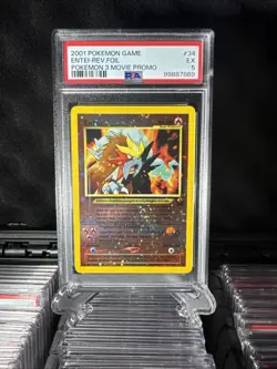 Swirl On Card 2000 POKEMON GAME MOVIE ANCIENT MEW POKEMON 2000 MOVIE PSA 5 - Image 5