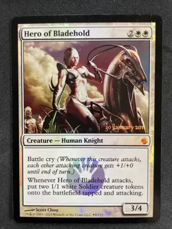 Hero of Bladehold Prerelease Cards Foil - Image 1
