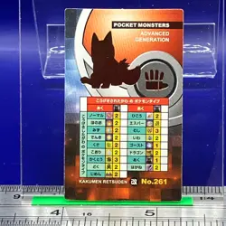 Poochyena Pokemon Menko Card Menco Game TCG Nintendo Vintage Japanese #583 - Image 3