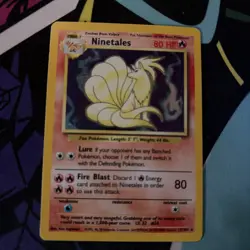 Ninetales 12/102 4th Print Pokemon Card Base Set 1999-2000 WOTC Holo Played - Image 1