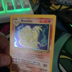 Ninetales 12/102 4th Print Pokemon Card Base Set 1999-2000 WOTC Holo Played - Image 3