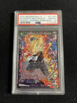 SS Vegeta Burst of Strength Promo Dragon Ball Super Card Game P 401 PR PSA 10 - Image 2